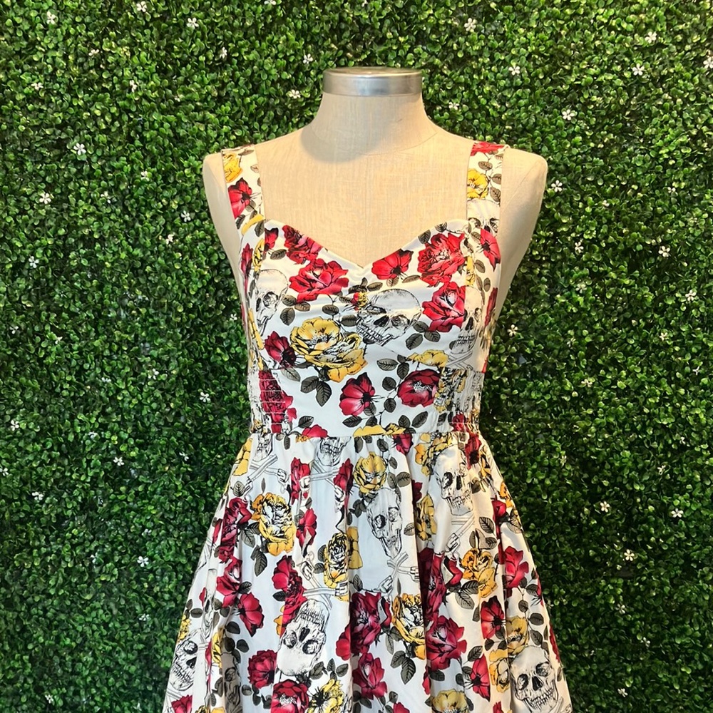 Hot Topic Skull, Guns, and Roses Dress